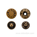 4pcs metal press snap button